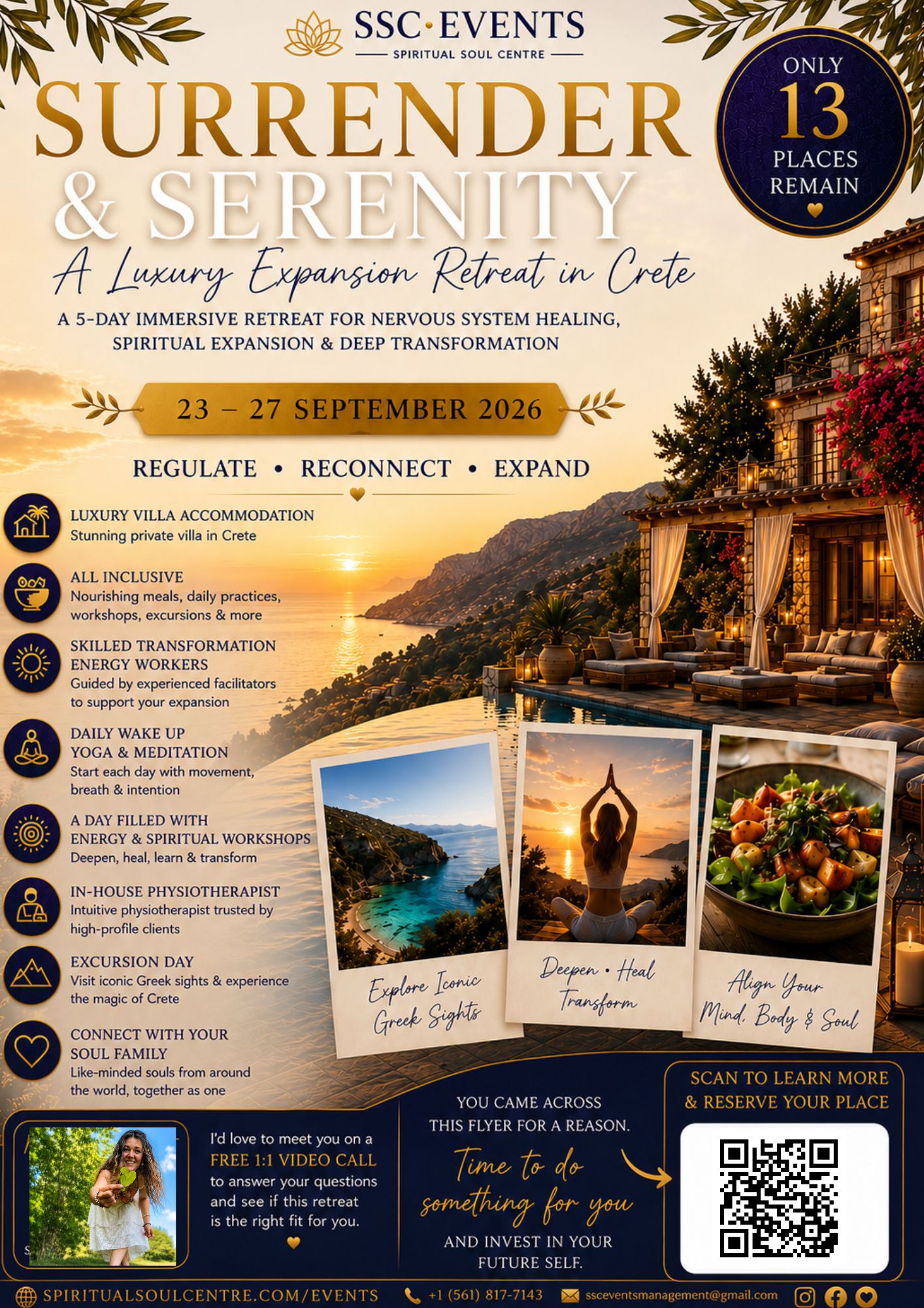 Surrender and Serenity Luxury Expansion Retreat in Crete - Healing, Rest, Spiritual Workshops